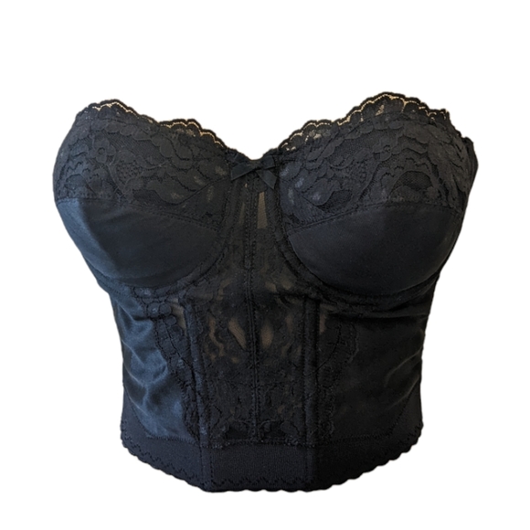 Vintage Other - Vintage 90s Vasserette Lace Low Back Bustier